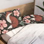 Fox in Cherry Blossoms Pillow Sham Gallery Image 2