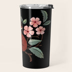Fox in Cherry Blossoms Travel Mug Gallery Image 2