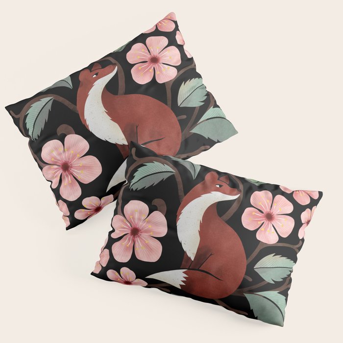 Fox in Cherry Blossoms Pillow Sham Gallery Image 3
