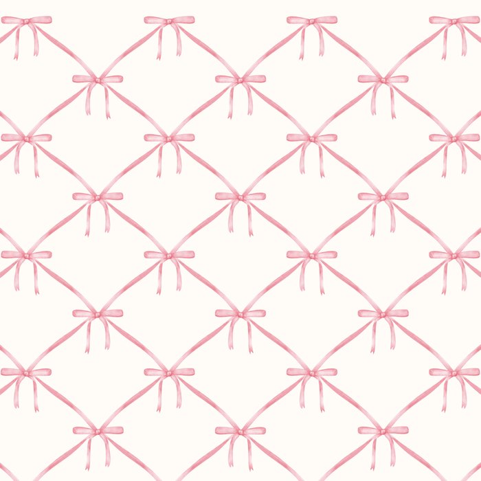Bows & Ribbons Pattern I Pastel Pink Coffee Mug Gallery Image 2