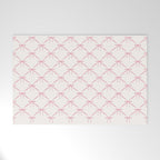 Bows & Ribbons Pattern I Pastel Pink Welcome Mat Gallery Image 1