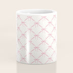 Bows & Ribbons Pattern I Pastel Pink Coffee Mug Gallery Image 4