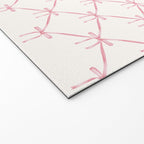 Bows & Ribbons Pattern I Pastel Pink Welcome Mat Gallery Image 2
