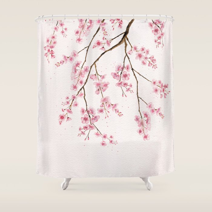 Can You Feel Spring? - Cherry Blossom  Shower Curtain Gallery Image 1