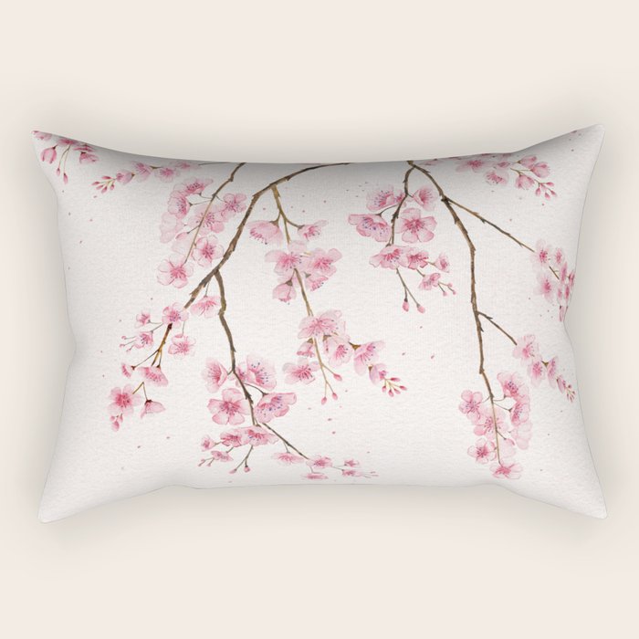Can You Feel Spring? - Cherry Blossom  Rectangular Pillow Gallery Image 2