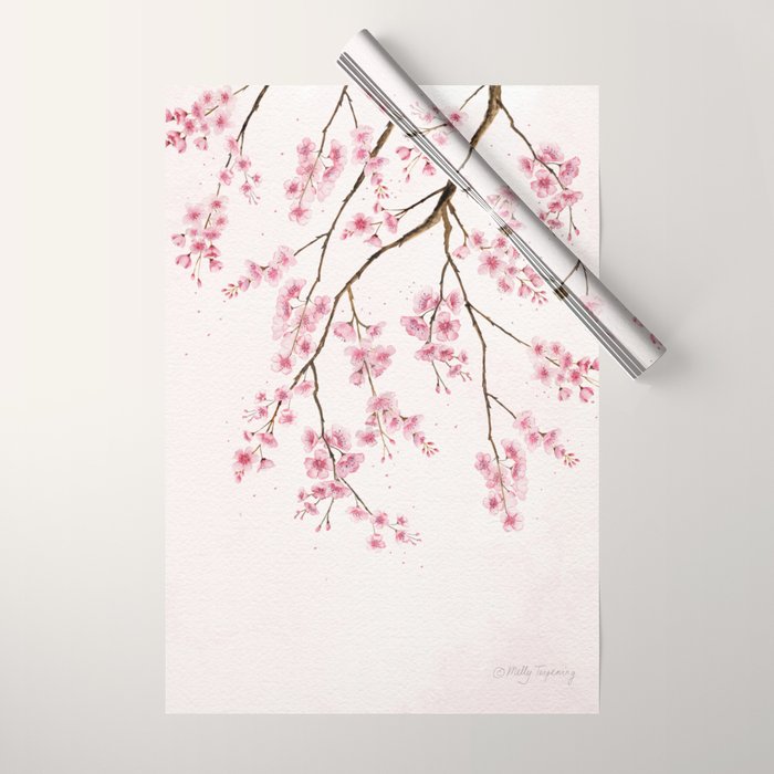 Can You Feel Spring? - Cherry Blossom  Wrapping Paper Gallery Image 1
