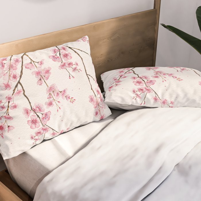 Can You Feel Spring? - Cherry Blossom  Pillow Sham Gallery Image 2