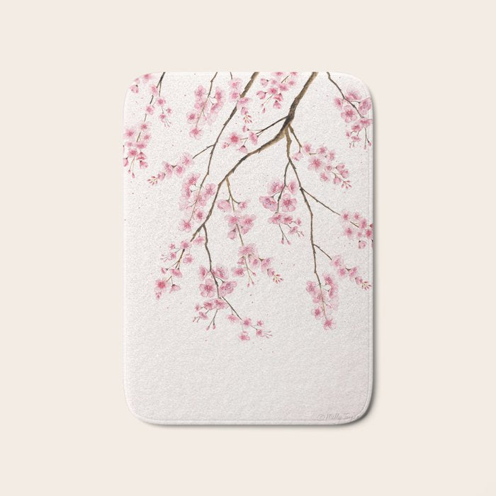 Can You Feel Spring? - Cherry Blossom  Bath Mat Gallery Image 1