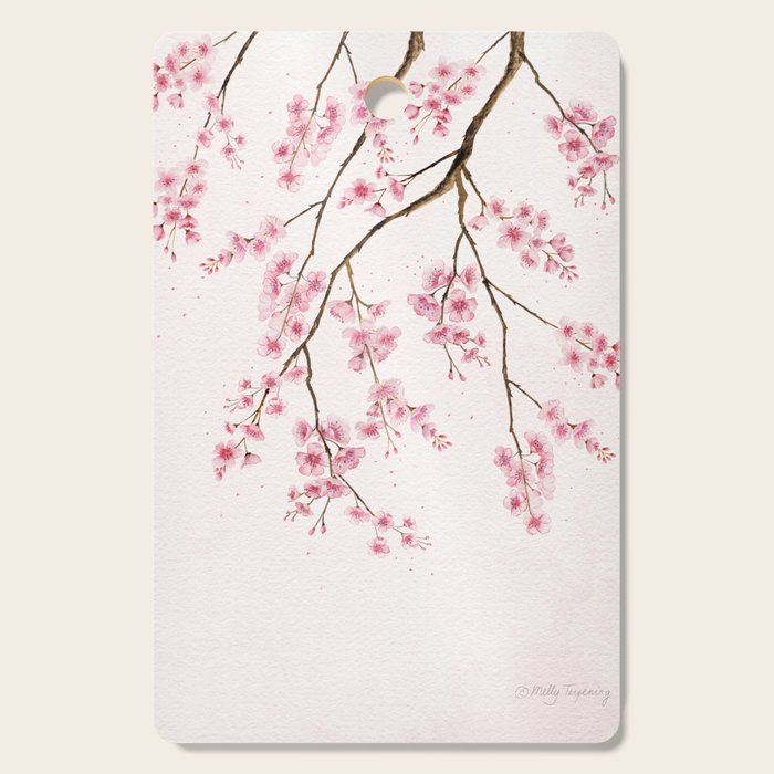 Can You Feel Spring? - Cherry Blossom  Cutting Board Gallery Image 1