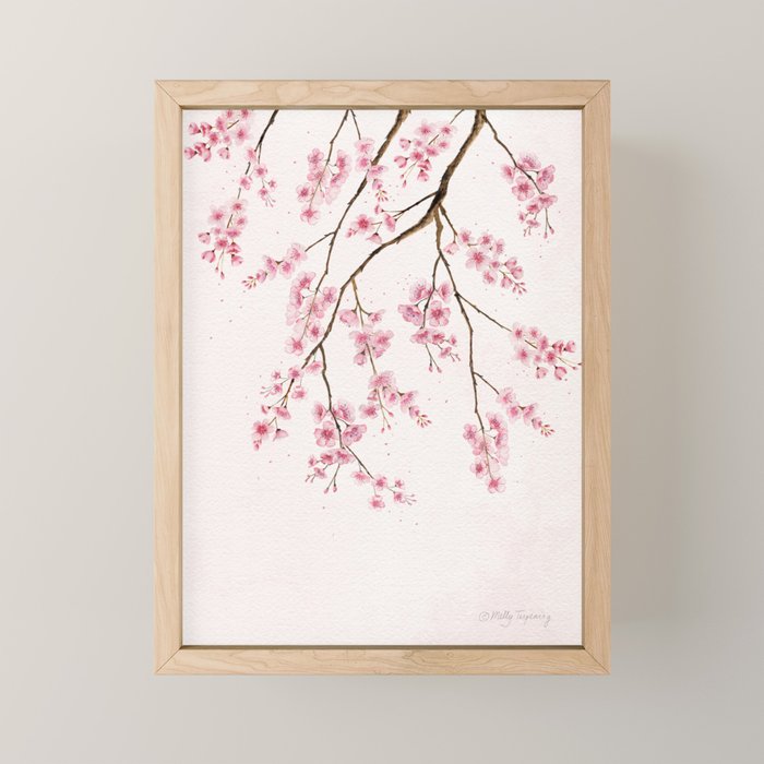 Can You Feel Spring? - Cherry Blossom  Mini Art Print Gallery Image 1