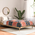 Vintage hippie flower art pattern Comforter Gallery Image 2