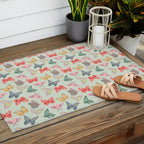 Butterflies and Moths  Outdoor Rug Gallery Image 2