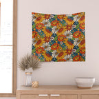 70s Retro Floral - Bold Wall Tapestry Gallery Image 2