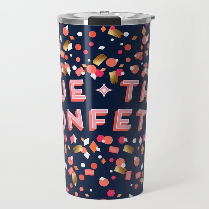 Cue the Confetti - Navy Palette Travel Mug Gallery Image 1