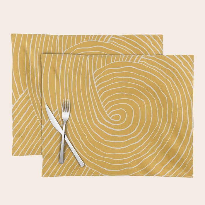 Strokes 02: Tulip Yellow Edition  Placemat Gallery Image 1