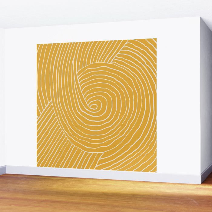 Strokes 02: Tulip Yellow Edition  Wall Mural Gallery Image 2