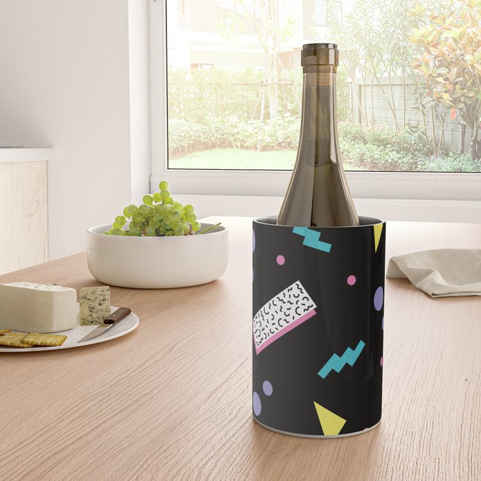 Memphis pattern 45 - 80s / 90s Retro Wine Chiller Gallery Image 4