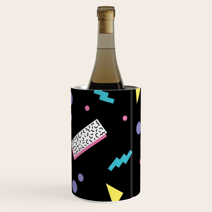 Memphis pattern 45 - 80s / 90s Retro Wine Chiller Gallery Image 1