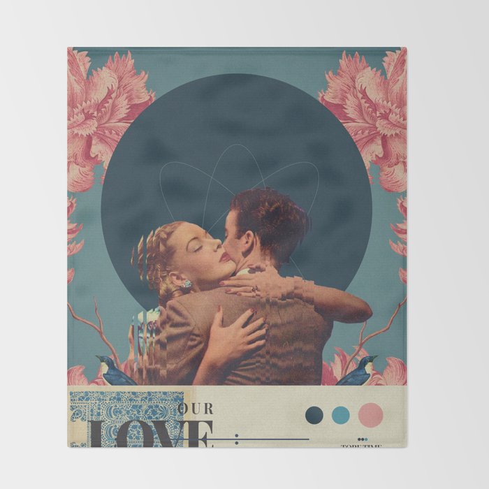 Our Love tore Time to Pieces Throw Blanket Gallery Image 2