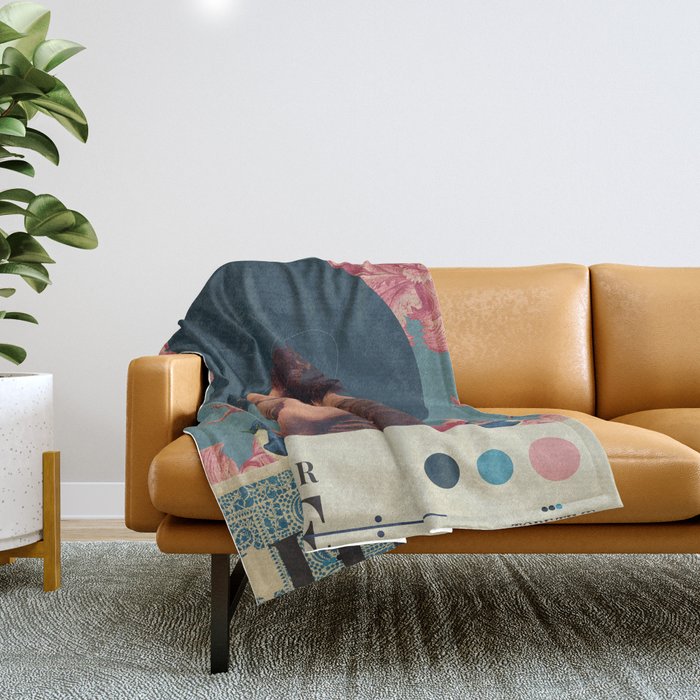 Our Love tore Time to Pieces Throw Blanket Gallery Image 1