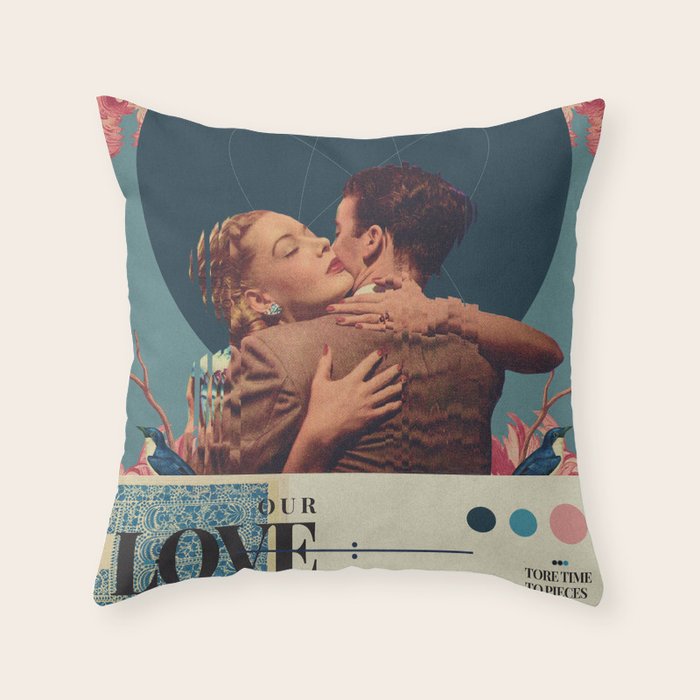 Our Love tore Time to Pieces Throw Pillow Gallery Image 1