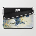 Flying Together - Great Blue Heron Laptop Sleeve Gallery Image 2