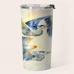 Flying Together - Great Blue Heron Travel Mug Gallery Image 2