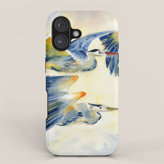 Flying Together - Great Blue Heron iPhone Case Gallery Image 1
