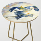 Flying Together - Great Blue Heron Side Table Gallery Image 2