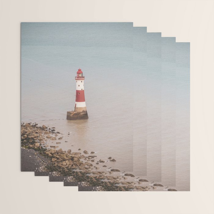 Beachy head lighthouse at Seven Sisters in the UK - coastal heritage - summer travel photography Wrapping Paper Gallery Image 3
