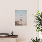 Beachy head lighthouse at Seven Sisters in the UK - coastal heritage - summer travel photography Poster Gallery Image 2