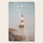 Beachy head lighthouse at Seven Sisters in the UK - coastal heritage - summer travel photography Cutting Board Gallery Image 1