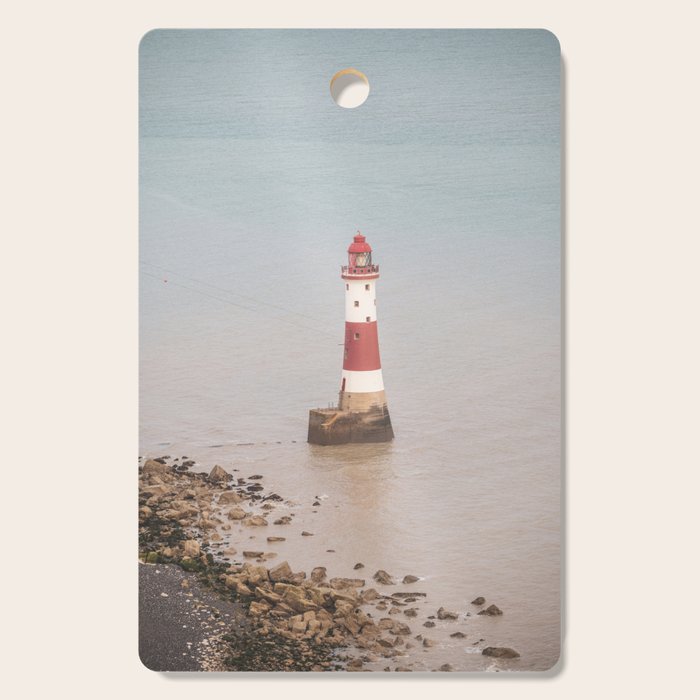 Beachy head lighthouse at Seven Sisters in the UK - coastal heritage - summer travel photography Cutting Board Gallery Image 1