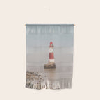Beachy head lighthouse at Seven Sisters in the UK - coastal heritage - summer travel photography Wall Hanging Gallery Image 1