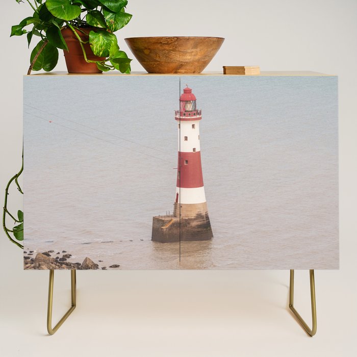 Beachy head lighthouse at Seven Sisters in the UK - coastal heritage - summer travel photography Credenza Gallery Image 1