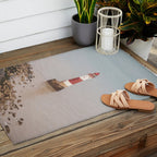 Beachy head lighthouse at Seven Sisters in the UK - coastal heritage - summer travel photography Outdoor Rug Gallery Image 2