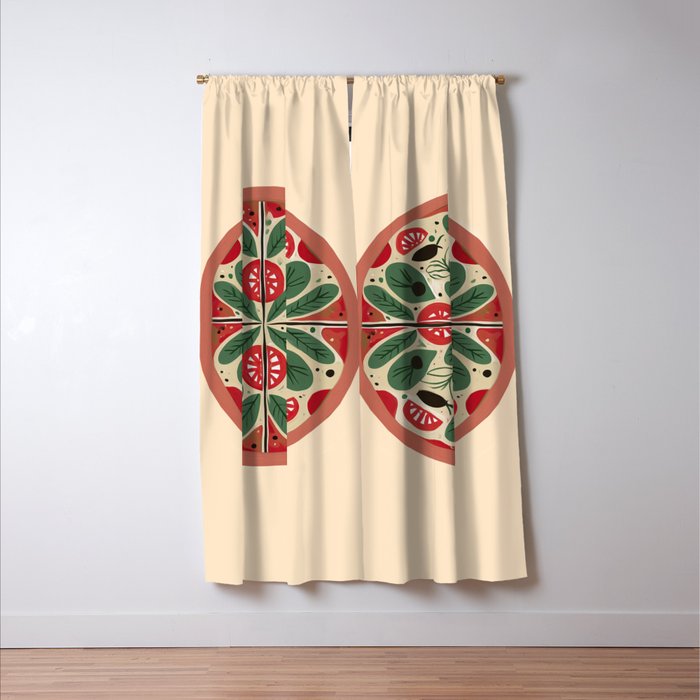 Pizza Party Window Curtain Gallery Image 3