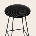Minimal Arch III Black and White Modern Geometric Lines Stool Gallery Image 2
