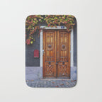 Oak Door in Burgundy, France - French Architecture and Travel Photography  Bath Mat Gallery Image 1