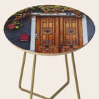 Oak Door in Burgundy, France - French Architecture and Travel Photography  Side Table Gallery Image 2