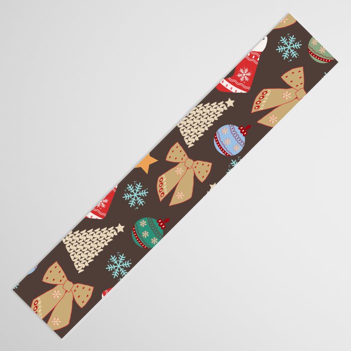 Cute Christmas Brown Table Runner Gallery Image 3