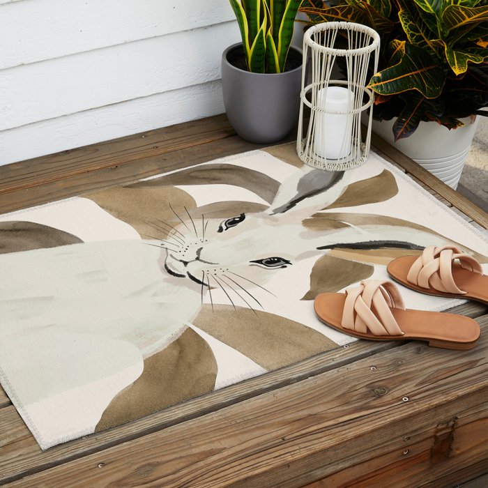 Rabbit 7 Outdoor Rug Gallery Image 2