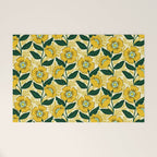 Yellow flower garden Welcome Mat Gallery Image 1