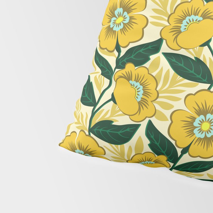 Yellow flower garden Pillow Sham Gallery Image 4