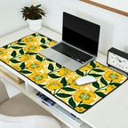 Yellow flower garden Desk Mat Gallery Image 2