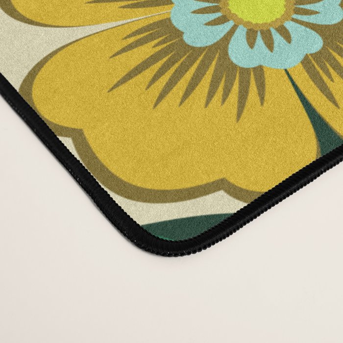 Yellow flower garden Desk Mat Gallery Image 4