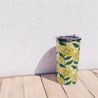 Yellow flower garden Travel Mug Gallery Image 4