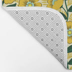Yellow flower garden Bath Mat Gallery Image 2