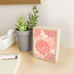 Flowers Pattern, Coral, Pink, Floral Prints Mini Art Print Gallery Image 2