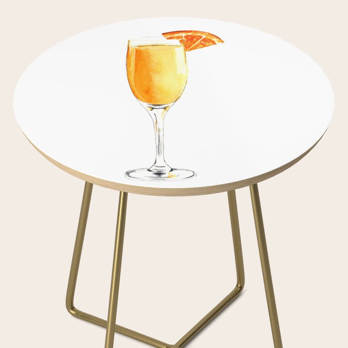 Cocktails. Watercolor Painting. Mimosa. Side Table Gallery Image 2